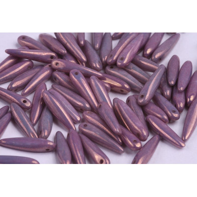 Preciosa Thorn Beads 5x16mm Mauve Vega 03000/15726 | Glass Spikes