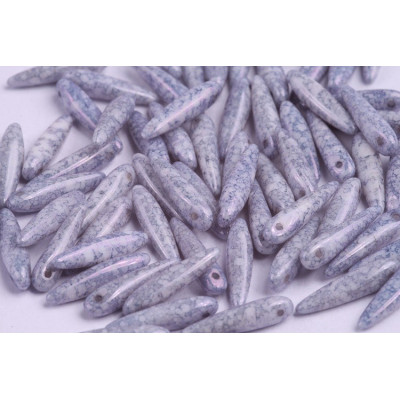 Preciosa Thorn 5x16mm White Chalk Blue Terracotta 03000/15464