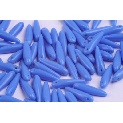 Preciosa Thorn Beads 5x16mm Blue Opaque 33100 | Czech Glass