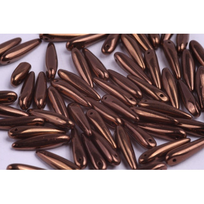 Preciosa Thorn Spikes 5x16mm Bronze 23980/14415 | Czech Glass