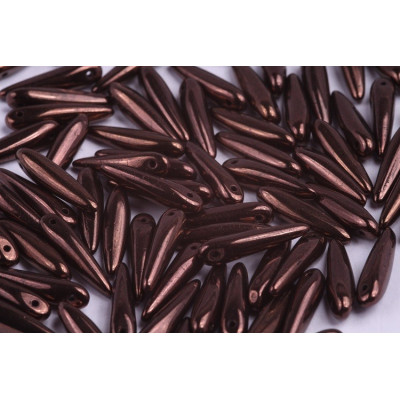 Preciosa Thorn Beads 5x16mm Metallic Bronze Vega 15726 | 12pcs