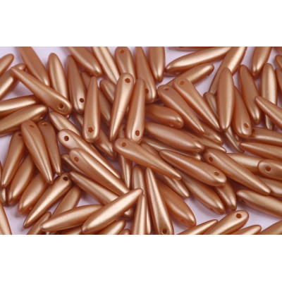 Preciosa Thorn Spikes 5x16mm Pastel Amber 25003 | Czech Glass