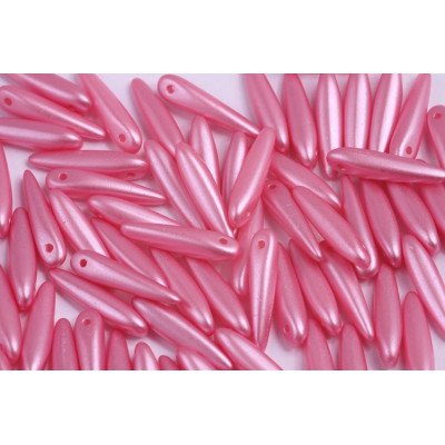 Preciosa Thorn Beads 5x16mm Pastel Pink 25008 | Czech Glass