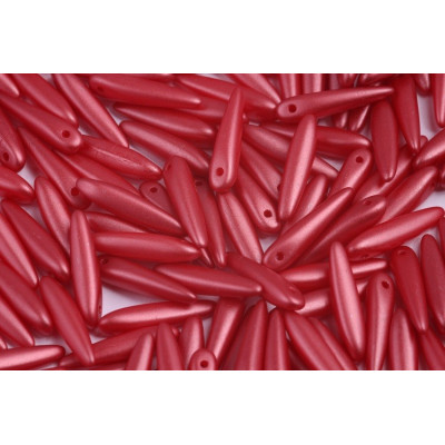 Preciosa Thorn Beads 5x16mm Pastel Dark Coral 02010/25010