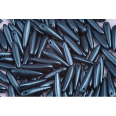 Preciosa Thorn Beads 5x16mm Pastel Petrol 25033 | Czech Glass