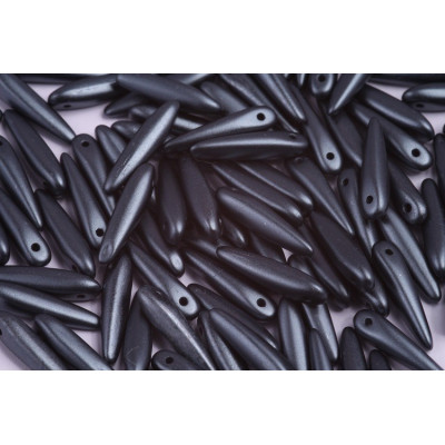 Preciosa Thorn Beads 5x16mm Dark Grey Hematite 02010/25037