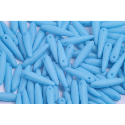 Cuentas Preciosa Thorn Matte Cornflower Blue 5x16mm 29576