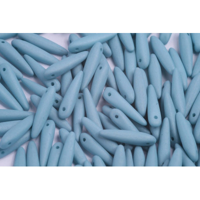 Perle Preciosa Thorn 5x16mm Matte Turquoise Silk