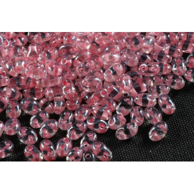 Preciosa Twin Beads 2.5x5mm Rose Pink 38694 | Czech Glass