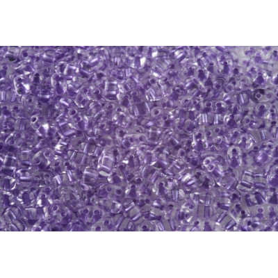 Preciosa Twin Beads 2.5x5mm Violet 38928 | Czech Glass Beads