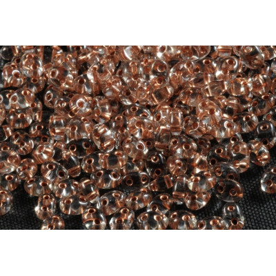 Preciosa Twin 2.5x5mm Two-Hole Glass Beads Brown 20 | 10g