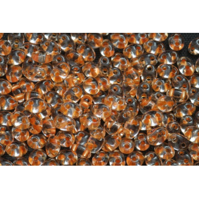 Preciosa Twin Beads 2.5x5mm Copper No. 34 | Czech Glass Beads