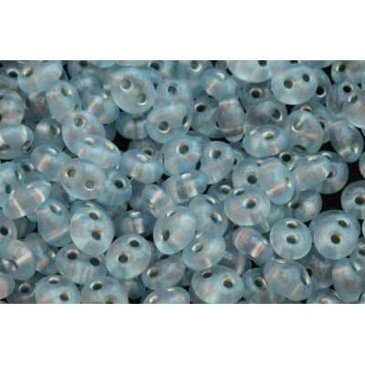 Preciosa Twin 2-Hole Beads Light Blue 0430/78036 | 2.5x5mm Glass