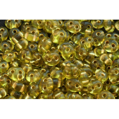 Preciosa Twin 2.5x5mm Yellow Topaz 42 | Czech Two-Hole Beads