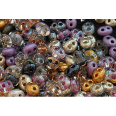 Preciosa Twin Beads 2.5x5mm Color Mix No. 45 | Czech Glass