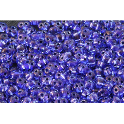 Preciosa Twin Beads Blue 52 | 2.5x5mm 2-Hole Czech Glass Beads