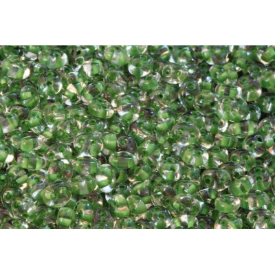 Preciosa Twin Beads 2.5x5mm Green 54 | Czech Two-Hole Glass
