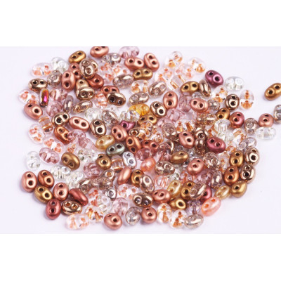 Preciosa Twin Beads 2.5x5mm Mix 110 | Czech 2-Hole Glass Beads