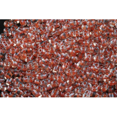Preciosa Twin Beads Brown 38689 2.5x5mm | Czech Glass Two-Hole