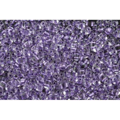 Preciosa Twin Beads 2.5x5mm Amethyst 68228 | Czech Glass Beads