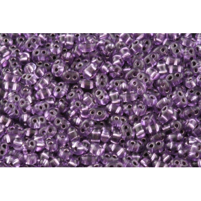 Preciosa Twin Beads 2.5x5mm Purple 0500/B2702 | Czech Glass
