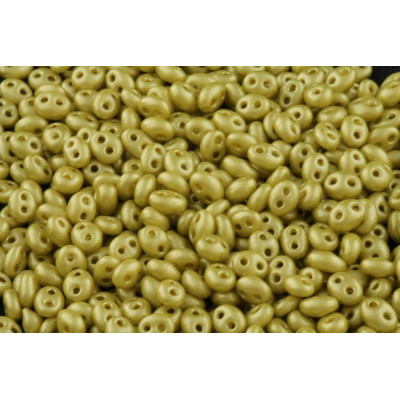 Preciosa Twin 2.5x5mm Peridot Green 0240/16786 | Czech Glass Beads