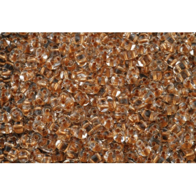 Preciosa Twin Beads 2.5x5mm Brown 0390/68283 | Czech Glass