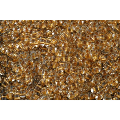 Preciosa Twin 2-Hole Beads Brown 0400/68284 | Czech Glass