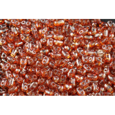 Preciosa Twin Beads 2.5x5mm Copper 0260/20115 | Czech Glass