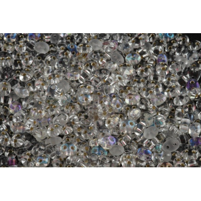 Preciosa Twin Beads 2.5x5mm Crystal Mix 156 | Czech Two-Hole Beads