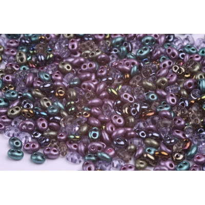 Preciosa Twin Two-Hole Beads Mix 166 2.5x5mm | Czech Glass Beads