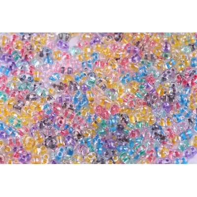 Preciosa Twin Beads 2.5x5mm Mix 175 | Czech Glass Two-Hole Beads