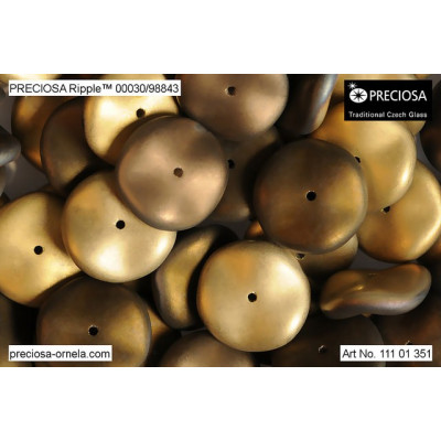 Preciosa Ripple Beads 12x4mm California Nights 98843 | Czech Glass