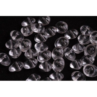 Preciosa Ufo Beads 7x11mm Crystal 00030 | Glass Beads