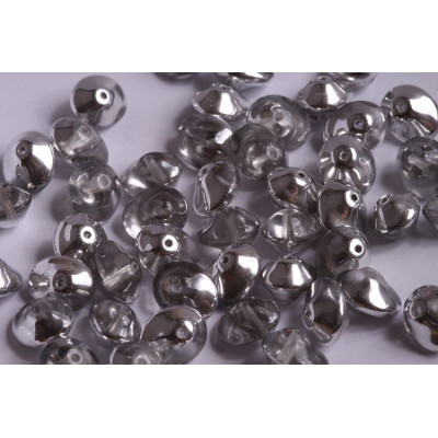 Preciosa Ufo Beads Crystal Labrador Silver 00030/27001 | 7x11mm