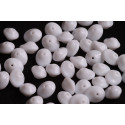 Cuentas Preciosa UFO 7x11mm Chalk White 03000 | Vidrio Checo