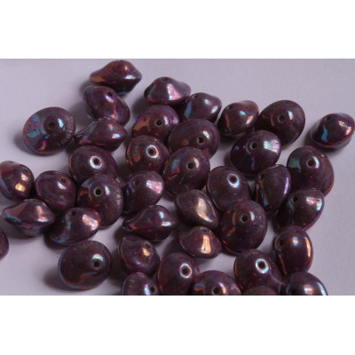 Preciosa Ufo Beads 7x11mm Violet Iris 15781 | Czech Glass