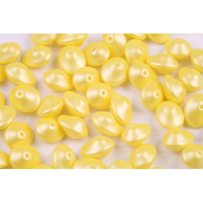 Preciosa Ufo Beads 7x11mm Pearl Shine Amber 02010/24002 | Glass