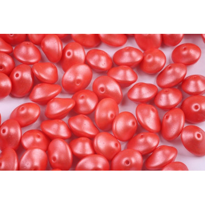 Preciosa Ufo Beads 7x11mm Pearl Light Coral 02010/24006 | Glass Beads