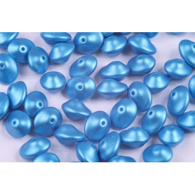 Preciosa Ufo Beads 7x11mm Pearl Shine Azuro 24009 | Glass Beads