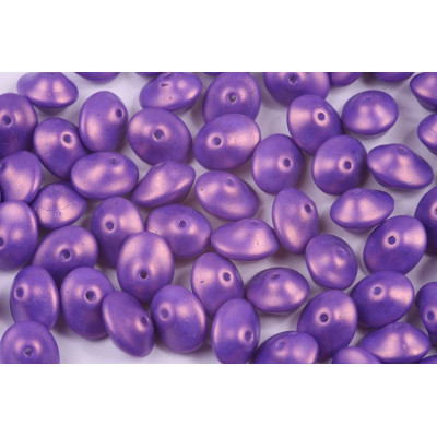 Preciosa UFO Beads 7x11mm Gold Shine Medium Orchid 24110 | 10pcs