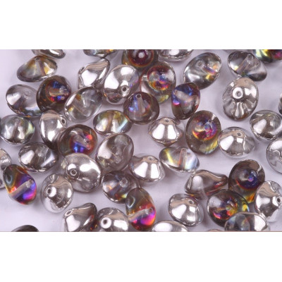Preciosa UFO Beads 7x11mm Backlit Petroleum 26601 | Czech Glass