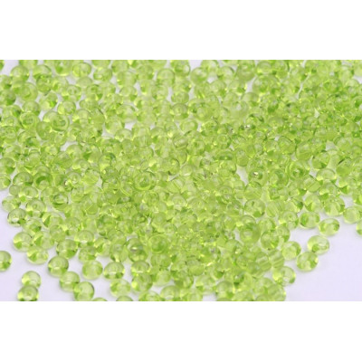 Czech Glass Drop Beads 8/0 Transparent Lime Green 13 | Preciosa