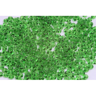 Preciosa Drops 8/0 Green Glass Beads č. 15 | Czech Seed Beads