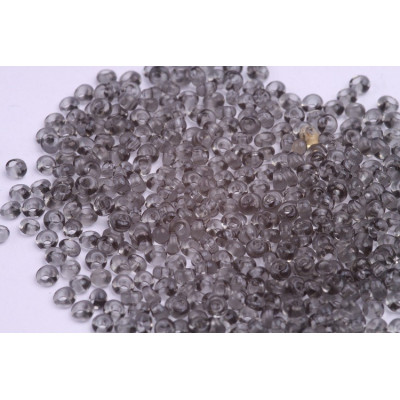 Czech Glass Drops 8/0 Grey č. 19 | Preciosa Teardrop Beads