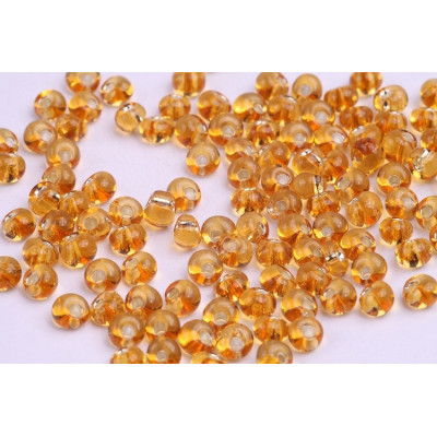 Czech Glass Drops 5/0 Silver Lined Gold č. 23 | Preciosa Beads