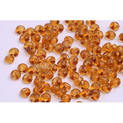 5/0 Preciosa Drops Honey Amber No. 26 | Czech Glass Beads
