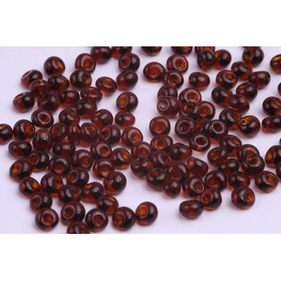 Preciosa Drops 5/0 Brown Glass Drop Beads 10g | Czech Beads