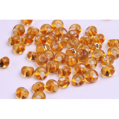 Preciosa Drops 2/0 Gold Silver-Lined 38 | Czech Glass Beads