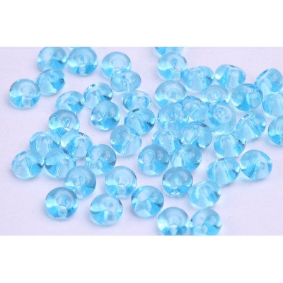 Czech Glass Drops 2/0 Aqua Blue 42 | Preciosa Beads 10g